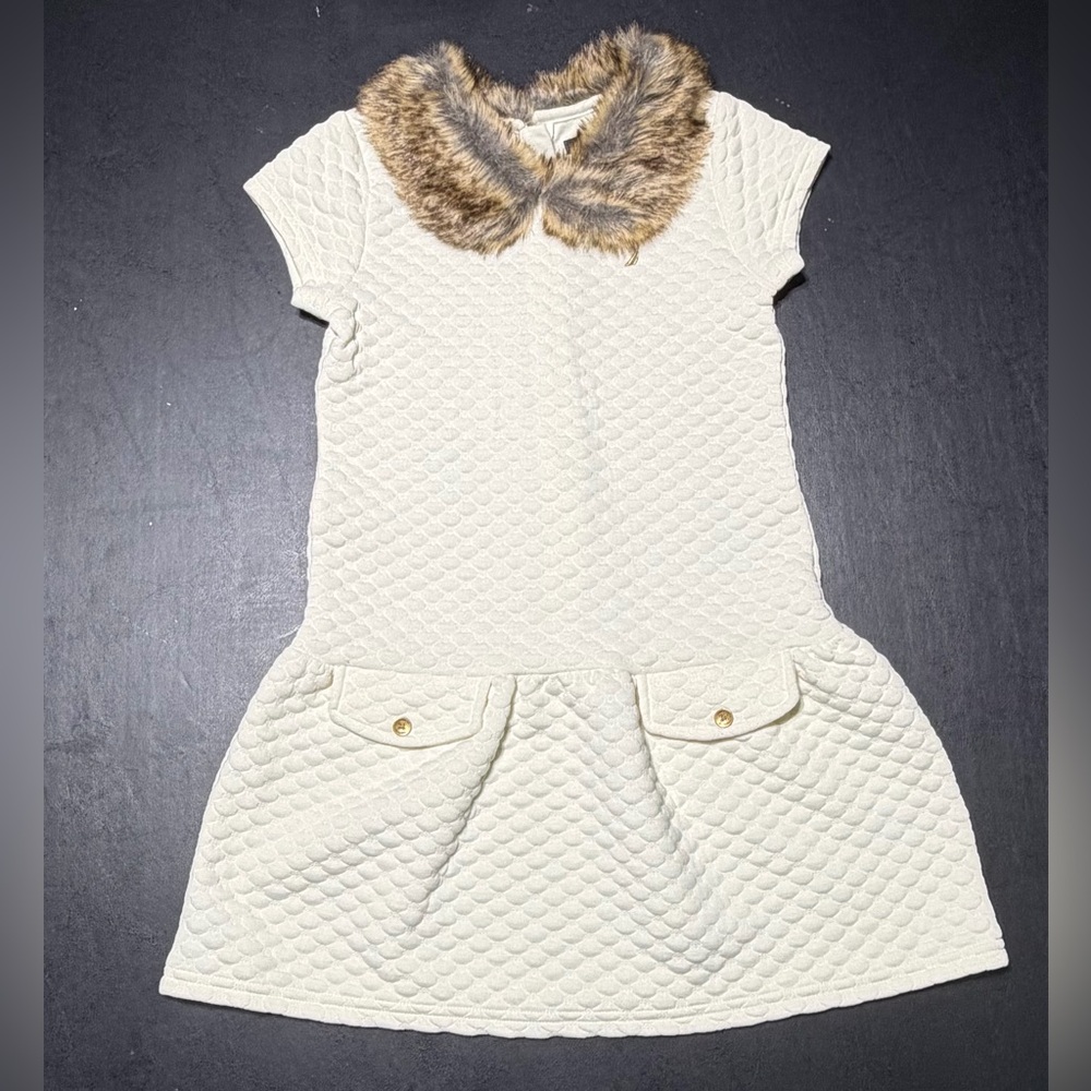 Girls Nautica Cream Dress Size 7